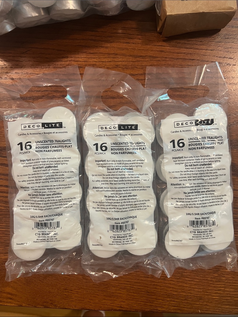 🕯️Deco Lite • Tea Light Candles • 3 Packs • 48 Total • New & Sealed